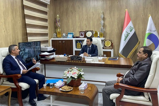 A delegation from the UEBDC / University of Anbar visits the Directorate of Environment in Anbar Governorate